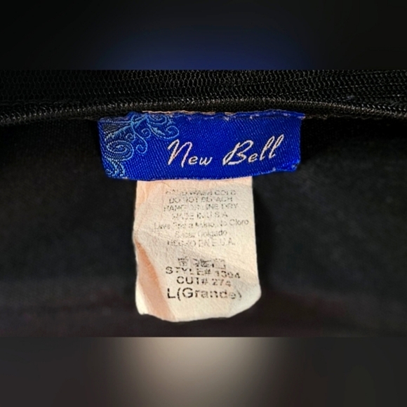 New Bell Girls Black Rose Formal A-Line Dress w/ Crinoline - Picture 9 of 10